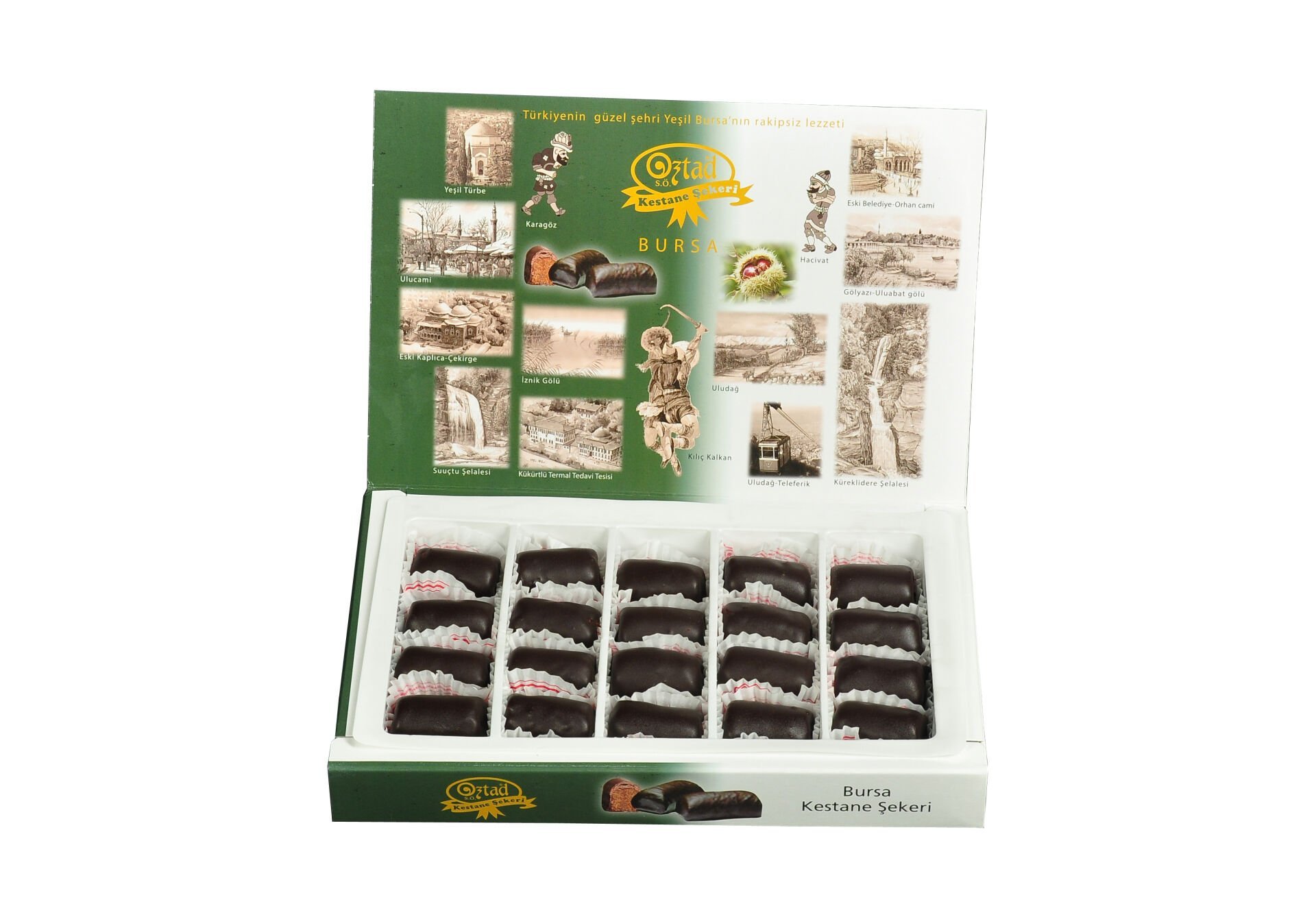 KÜÇÜK BOY KUTU ÇİKOLATALI KESTANE ŞEKERİ