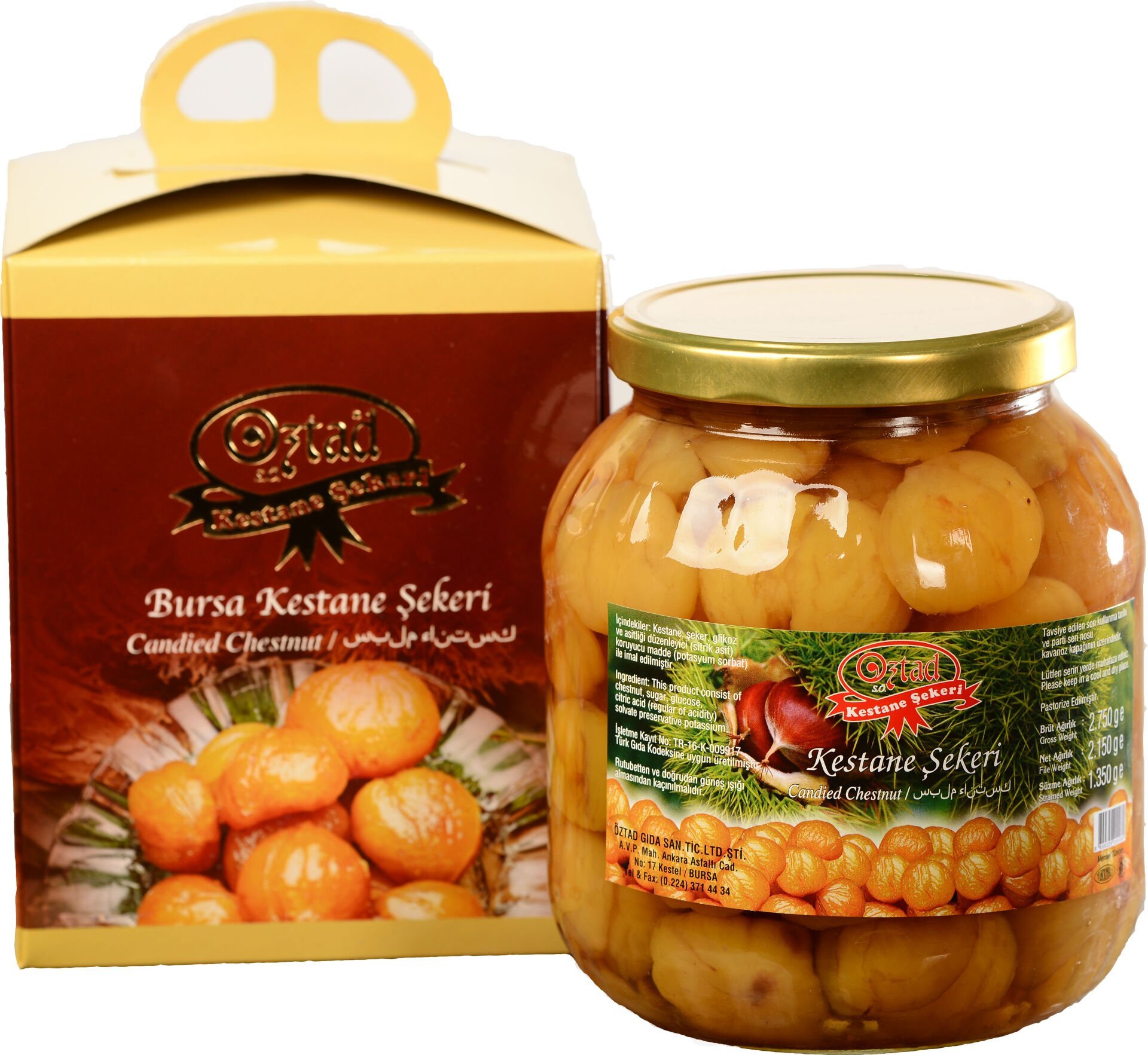 2150 g KAVANOZ KESTANE ŞEKERİ