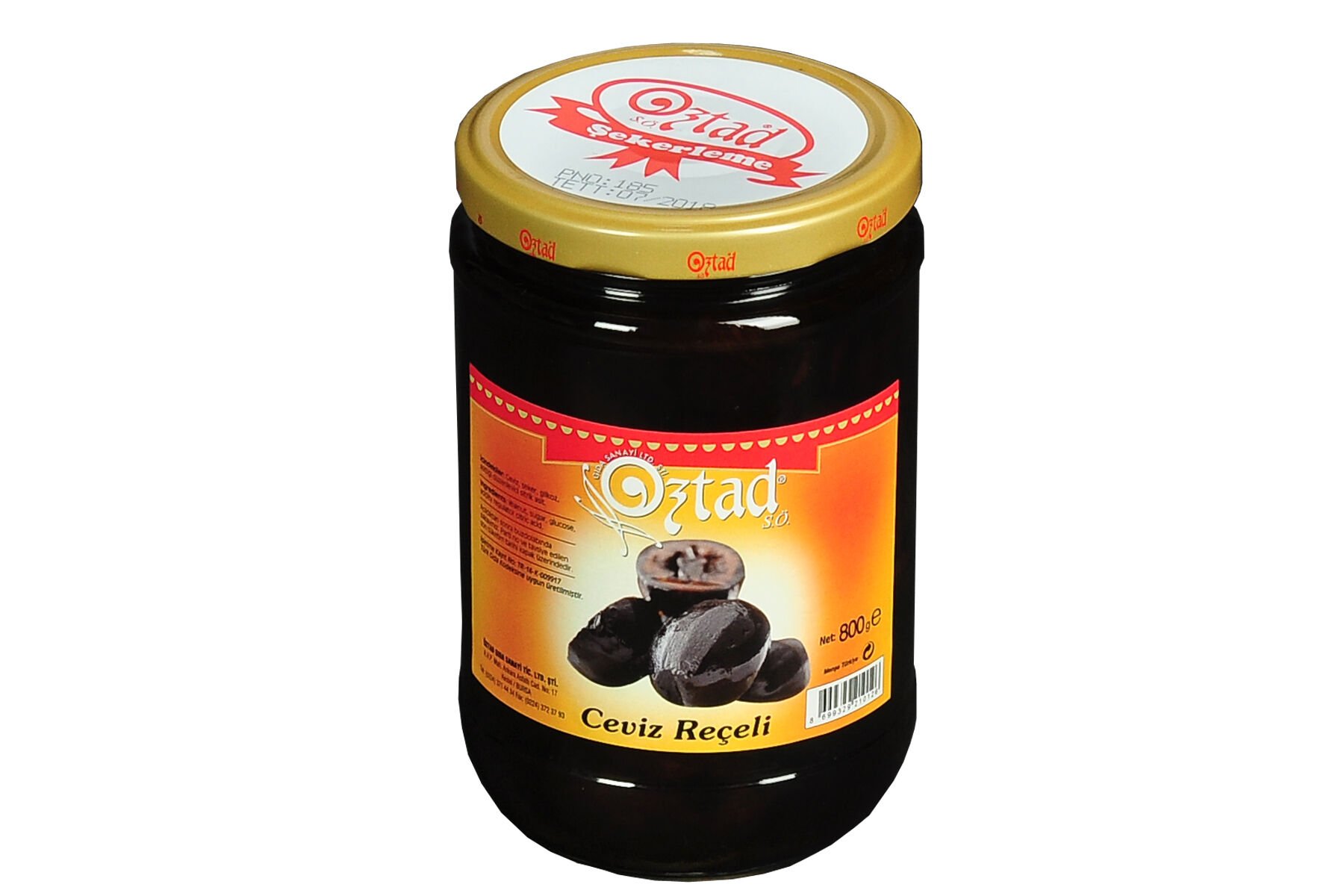800 g KAVANOZ YEŞİL CEVİZ REÇELİ